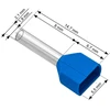 Blow Oem Vamzdelio formos jungtys 2x0.75/8 100vnt - mėlyna