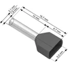 Blow Oem Vamzdelio formos jungtys 2x0.75/10 100vnt - pilka