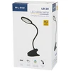 Blow LB-20 LED stalinė lempa su segtuku, juoda