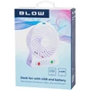 Blow Stalinis ventiliatorius 10cm USB + balta baterija