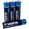 4x R-03 R03 AAA 1,5 V šarminės „Varta Longlife Power“ baterijos