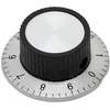 6301# Potenciometro rankenėlė su skale, 37 mm skersmuo