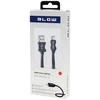 Blow USB A - micro B jungtis 1.0 m pintas juodas BLISTER