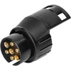 Orno 7/13 kontaktų priekabos lizdo adapteris, plastikinis, 12/24 V