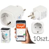 72-130# „Tuya V3“ išmanusis „Wi-Fi“ valdomas lizdas, baltas, kelių pakuočių rinkinys
