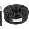 Blow Koaksialinis kabelis RG6U CU 1.02 96x geliu dengtas ekranas, juodas