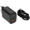 Blow Sieninis įkroviklis USB lizdas + USB-C PD 45W + laidas