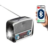 Nešiojamasis analoginis AM/FM radijas BT BLOW RA17 saulės baterija, sidabrinis