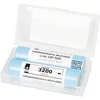 85-599# 18650 ličio jonų akumuliatorius LG 3200mah 10a 3.6v + dėžutė 2 vnt.