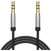 AUX laidas su metalinėmis 3.5 mm jungtimis