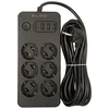 Blow PS-650 6 lizdų tinklo ilgintuvas 3xUSB 1xUSB-C 5m juodas 2x1mm