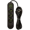 Blow PS-320 3 lizdų 3xUSB tinklo ilgintuvas 2m juodas 2x1mm