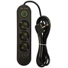 Blow PS-330 3 lizdų 3xUSB tinklo ilgintuvas 3m juodas 2x1mm