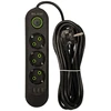 Blow PS-350 3 lizdų 3xUSB maitinimo prailginimo kabelis 5m juodas 3x1mm