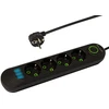 Blow PS-420 4 lizdų 3xUSB tinklo ilgintuvas 2m juodas 2x1mm