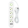 Blow PS-430 4 lizdų 3xUSB tinklo ilgintuvas 3m baltas 2x1mm