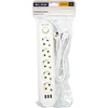 Blow PS-550 5 lizdų 3xUSB tinklo ilgintuvas 5m baltas 2x1mm
