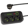 Blow PS-350U 3 lizdų tinklo ilgintuvas 4xUSB 1xUSB-C 5m juodas 2x1mm