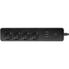 Blow Išmanusis maitinimo laidininkas Juodas 1.5 m 2xUSB+USB-C WiFi TUYA