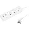 Blow PR-470P tinklo ilgintuvas 4 lizdai su įžeminimu 5m baltas 3x1.5mm