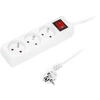 Blow PR-370WSP maitinimo ilgintuvas 3 lizdai su įžeminimu + jungiklis 5m baltas 3x1.5mm
