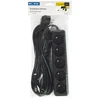 Blow PR-570P 5 lizdų maitinimo prailginimo kabelis su įžeminimu 5 m juodas 3x1.5 mm