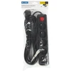 Blow PR-570WSP 5 lizdų maitinimo ilgintuvas su įžeminimu + jungiklis 5 m juodas (3x1.5 mm)
