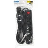 Blow PR-570WSP 5 lizdų maitinimo ilgintuvas su įžeminimu + jungiklis 2m juodas 3x1.5mm