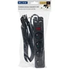 Blow PR-470WSP/USB 4 lizdų maitinimo prailgintuvas + USB su įžeminimu + jungikliu 3 m Juodas 3x1.5mm