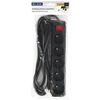Blow PR-570WSP prailgintuvas, 5 lizdų, su įžeminimu ir jungikliu, 1.5 m, juodas, 3x1.5 mm