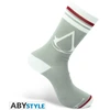 Abysse Assassin's Creed kojinės - pilkos - baltos - "Crest