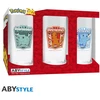 Abysse Pokemon stiklinių rinkinys - 3 x 14 cm aukščio, 6 cm skersmens