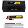 Gens Ace & Tattu Akumuliatorius Lipo Tattu 2s 650 mAh 95C 7,6 V HV su XT30 Long-Pack