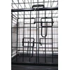 Active canis - Premium klasės narvas su stumdomomis durelėmis - juodas - 122 x 76 x 84