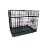 Active canis - Premium klasės narvas su stumdomomis durelėmis - juodas - 122 x 76 x 84
