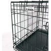 Active canis - Premium klasės narvas su stumdomomis durelėmis - juodas - 122 x 76 x 84