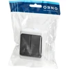 Orno Łącznik AQUATIC MINI IP 54 sietyno jungiklis, baltas ir juodas
