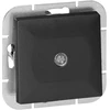 Łącznik Laiptinės jungiklis su Pearl apšvietimu, 10A, 250V, WP-5P/S, juodas