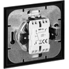 Łącznik „Luna“ laiptų jungiklis, 10A, 250V, WP-5L, juodas/auksinis