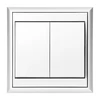 Łącznik Luna šviestuvo jungiklis, 10A, 250V, WP-2L, baltas