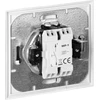 Łącznik Luna vienpolis srovės jungiklis, 10A, 250V, WP-1L, sidabrinis