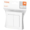 Łącznik „Malta“ šviestuvo jungiklis, 10A, 250V, WP-2M, baltas