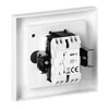 Łącznik „Malta“ vienpolis srovės jungiklis, 10A, 250V, WP-1M, baltas