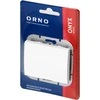 Łącznik Onyx vienpolis srovės jungiklis, 10A, 250V, WP-1O, baltas