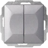 Łącznik Pearl dvigubas laiptų jungiklis, 10A, 250V, WP-2/5P, antracito spalvos