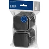 Orno Łącznik Vienpolis jungiklis + vienas lizdas 2P+Z B2, IP54, GWN-B2, pilkas/juodas