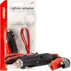 Automobilio maitinimo lizdo adapteris su „krokodilo“ gnybtu 12/24V, 60 cm, AMIO-03802