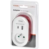 Orno Adapteris su USB įkrovikliu ir įkrovimo laidu (C tipo + „Lightning“), 1x2P+Z, 2xUSB (A+C tipo), maks. 3,4 A