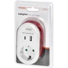 Orno Adapteris su USB įkrovikliu ir įkrovimo laidu (C tipo + „Lightning“), 1x2P+Z Schuko, 2xUSB (A+C tipo), maks. 3,4 A