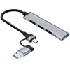 ADAPTERIS TRACER A-4, USB C tipo į USB-A, 4x USB-A
